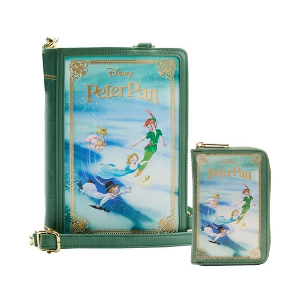 Peter Pan Book Convertible Crossbody Bag and Wallet